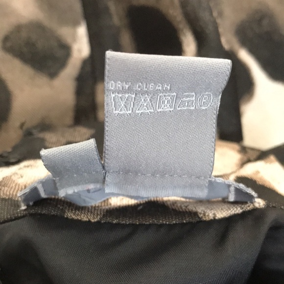 ECCOCI Black Gray Animal Print Dress Size 0 - Picture 8 of 10